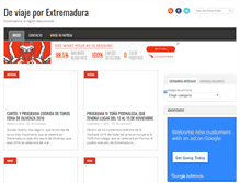 Tablet Screenshot of deviajeporextremadura.com